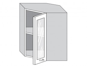 1.60.3у Шкаф настенный (h=720) угловой на 600мм со стекл. дверцей в Новой Ляле - novaya-lyalya.magazinmebel.ru | фото