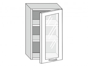 19.50.3 Шкаф настенный (h=913) на 500мм с 1-ой стекл. дверцей в Новой Ляле - novaya-lyalya.magazinmebel.ru | фото