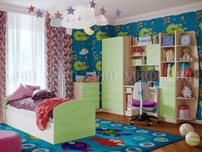 Детская комната Юниор-2 Салатовый в Новой Ляле - novaya-lyalya.magazinmebel.ru | фото