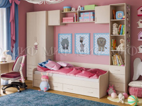 Детская комната Вега 1 Дуб беленый в Новой Ляле - novaya-lyalya.magazinmebel.ru | фото