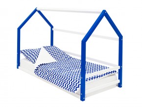 Детская кровать-домик Монтессори Svogen сине-белый в Новой Ляле - novaya-lyalya.magazinmebel.ru | фото - изображение 1
