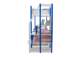 Двухъярусная кровать Svogen с ящиками сине-белый в Новой Ляле - novaya-lyalya.magazinmebel.ru | фото - изображение 4