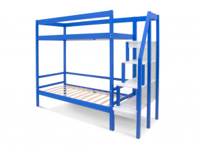 Двухъярусная кровать Svogen с ящиками синий в Новой Ляле - novaya-lyalya.magazinmebel.ru | фото - изображение 3