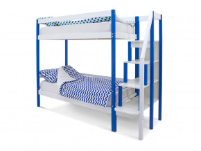 Двухъярусная кровать Svogen сине-белый в Новой Ляле - novaya-lyalya.magazinmebel.ru | фото - изображение 1