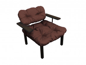 Кресло Дачное коричневая подушка в Новой Ляле - novaya-lyalya.magazinmebel.ru | фото