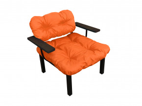 Кресло Дачное оранжевая подушка в Новой Ляле - novaya-lyalya.magazinmebel.ru | фото