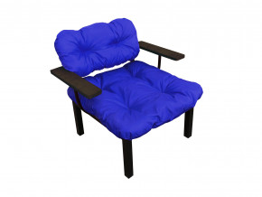 Кресло Дачное синяя подушка в Новой Ляле - novaya-lyalya.magazinmebel.ru | фото - изображение 1