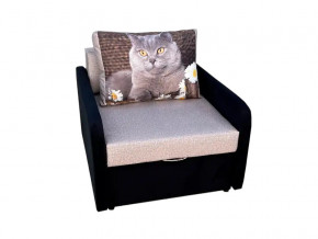 Кресло кровать Канзасик с подлокотниками кот с ромашками-2 в Новой Ляле - novaya-lyalya.magazinmebel.ru | фото - изображение 1