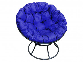 Кресло Папасан без ротанга синяя подушка в Новой Ляле - novaya-lyalya.magazinmebel.ru | фото