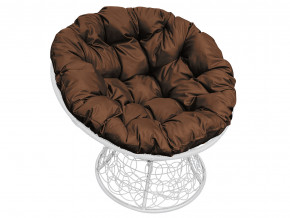 Кресло Папасан с ротангом коричневая подушка в Новой Ляле - novaya-lyalya.magazinmebel.ru | фото