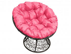 Кресло Папасан с ротангом розовая подушка в Новой Ляле - novaya-lyalya.magazinmebel.ru | фото