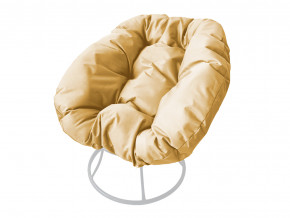 Кресло Пончик без ротанга бежевая подушка в Новой Ляле - novaya-lyalya.magazinmebel.ru | фото - изображение 1