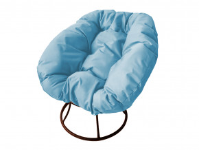 Кресло Пончик без ротанга голубая подушка в Новой Ляле - novaya-lyalya.magazinmebel.ru | фото - изображение 1
