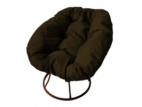 Кресло Пончик без ротанга коричневая подушка в Новой Ляле - novaya-lyalya.magazinmebel.ru | фото - изображение 1