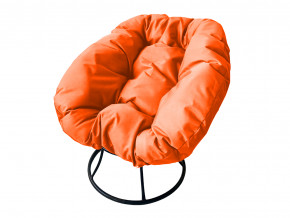 Кресло Пончик без ротанга оранжевая подушка в Новой Ляле - novaya-lyalya.magazinmebel.ru | фото - изображение 1