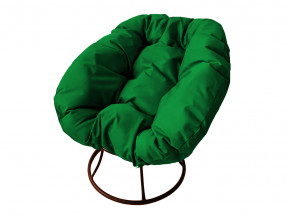 Кресло Пончик без ротанга зелёная подушка в Новой Ляле - novaya-lyalya.magazinmebel.ru | фото - изображение 1