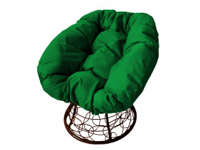 Кресло Пончик с ротангом зелёная подушка в Новой Ляле - novaya-lyalya.magazinmebel.ru | фото