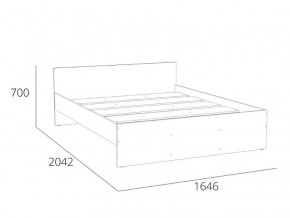 Кровать 1600 НМ 011.53 Симпл Белый Фасадный в Новой Ляле - novaya-lyalya.magazinmebel.ru | фото - изображение 4