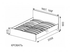 Кровать 1600х2000 ортопедическое основание в Новой Ляле - novaya-lyalya.magazinmebel.ru | фото