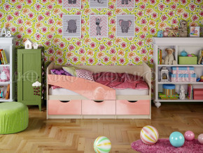 Кровать Бабочки 1600 Розовый металлик в Новой Ляле - novaya-lyalya.magazinmebel.ru | фото