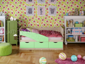 Кровать Бабочки 1600 Салатовый в Новой Ляле - novaya-lyalya.magazinmebel.ru | фото