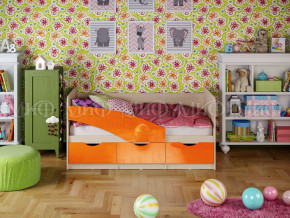 Кровать Бабочки 1800 Оранжевый металлик в Новой Ляле - novaya-lyalya.magazinmebel.ru | фото - изображение 1