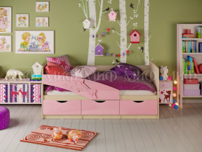 Кровать Дельфин 1600 Розовый металлик в Новой Ляле - novaya-lyalya.magazinmebel.ru | фото