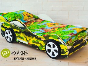 Кровать детская машина Хаки в Новой Ляле - novaya-lyalya.magazinmebel.ru | фото - изображение 2