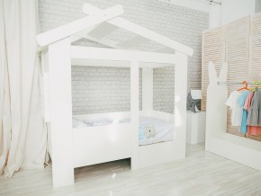 Кровать детская Теремок без ящика белая в Новой Ляле - novaya-lyalya.magazinmebel.ru | фото