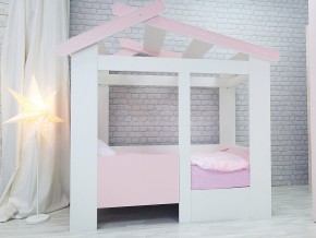 Кровать детская Теремок без ящика розовая в Новой Ляле - novaya-lyalya.magazinmebel.ru | фото