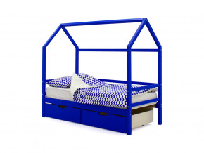 Кровать-домик Svogen с ящиками синий в Новой Ляле - novaya-lyalya.magazinmebel.ru | фото - изображение 1