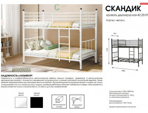 Кровать двухъярусная Скандик 42.20-01 в Новой Ляле - novaya-lyalya.magazinmebel.ru | фото - изображение 2