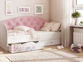 Кровать Эльза Белый-розовый в Новой Ляле - novaya-lyalya.magazinmebel.ru | фото