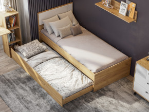 Кровать одинарная Милан выкатная с настилом в Новой Ляле - novaya-lyalya.magazinmebel.ru | фото