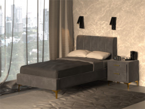 Кровать Рошаль 900 серый в Новой Ляле - novaya-lyalya.magazinmebel.ru | фото - изображение 2
