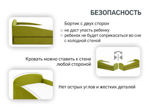 Кровать с ящиком Letmo оливковый (велюр) в Новой Ляле - novaya-lyalya.magazinmebel.ru | фото - изображение 13