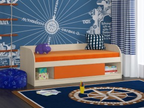 Кровать Соня 4 дуб молочный-оранжевый в Новой Ляле - novaya-lyalya.magazinmebel.ru | фото - изображение 1