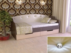 Кровать Юниор Тип 2 Венге/дуб молочный 800х1600 в Новой Ляле - novaya-lyalya.magazinmebel.ru | фото