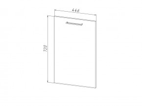 П 45 Комплект для посудомоечной машины 450 мм (цоколь + фасад) ЛДСП в Новой Ляле - novaya-lyalya.magazinmebel.ru | фото