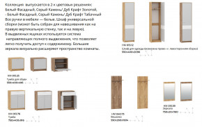 Прихожая Нортон Дуб Крафт Табачный/Серый Камень в Новой Ляле - novaya-lyalya.magazinmebel.ru | фото - изображение 2