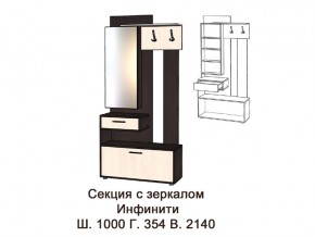 Секция с зеркалом в Новой Ляле - novaya-lyalya.magazinmebel.ru | фото