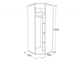 Шкаф угловой Омега 18 в Новой Ляле - novaya-lyalya.magazinmebel.ru | фото - изображение 2